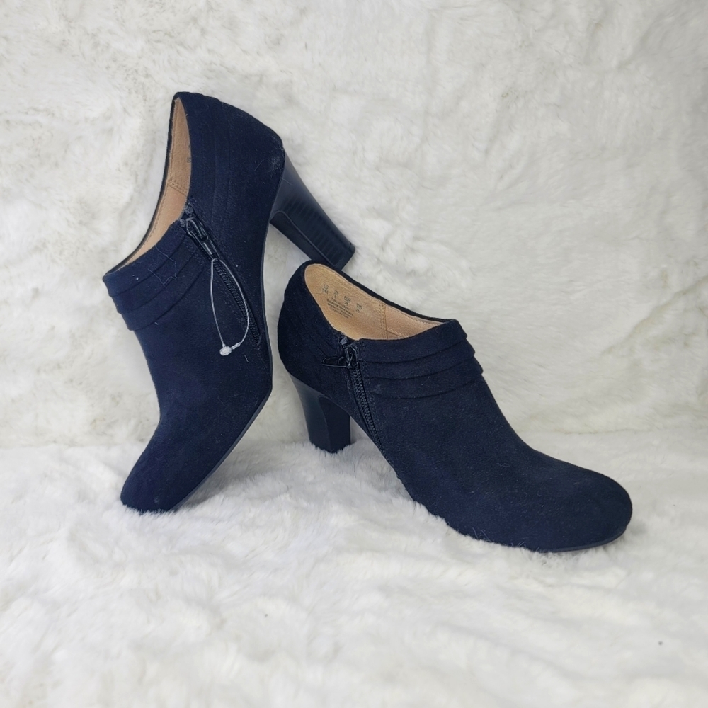 Life Stride SOFT SYSTEM Comfortable Booties Boots Heels Shoes Size 8